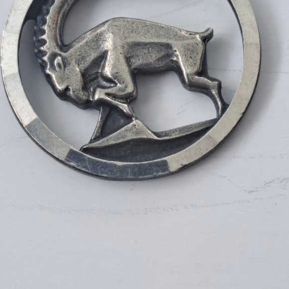 Anson 925 sterling silver Aries zodiac  pendant - Picture 4 of 7